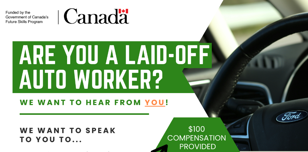 Auto workers banner